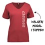 T-shirt V-hals - dame